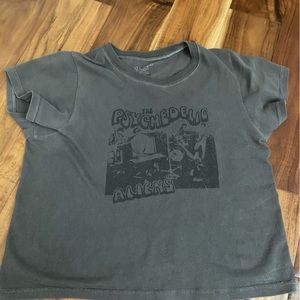 John galt, brandy Melville, gray lose fitted T shirt